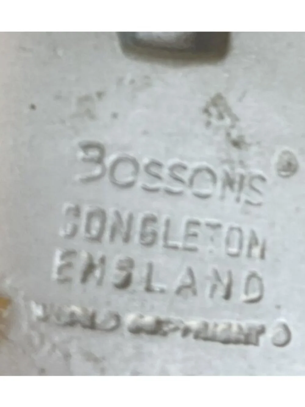 1964 Bossons Congleton England Chalkware Head Wall Decoration SARAH GAMP # 23